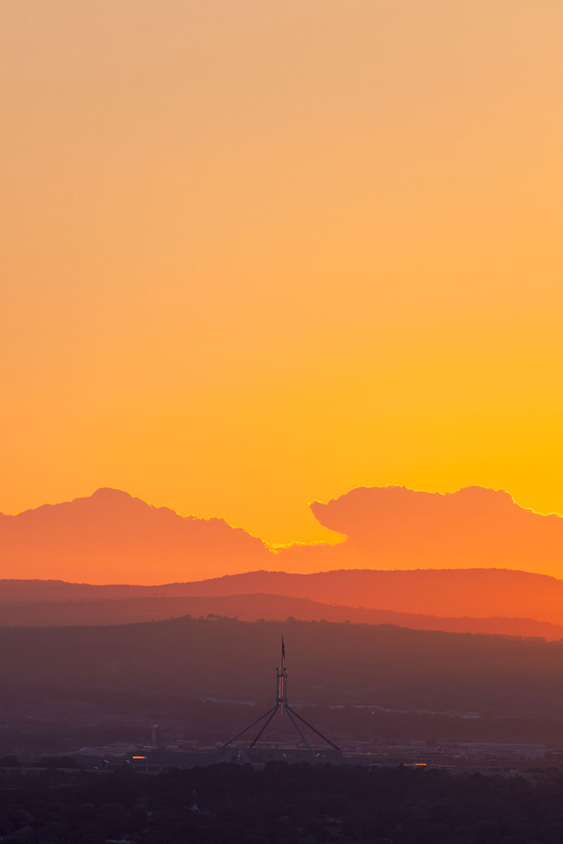 North York, Ontario sunset